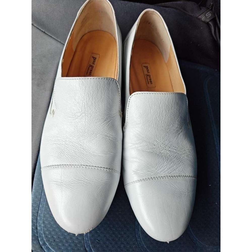 Paul Green white leather slip ons made in Austria retail $350+